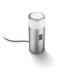 Philips Hue  Calla Outdoor LED Bollard Light Matt Chrome 8W 590lm