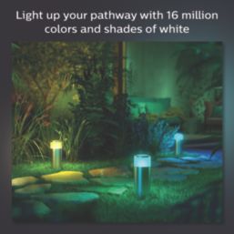 Philips Hue  Calla Outdoor LED Bollard Light Matt Chrome 8W 590lm