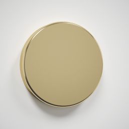 Splashback  Clear with Brass Caps Splashback 600mm x 750mm x 6mm