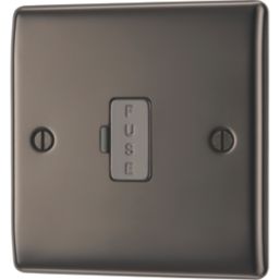 British General Nexus Metal 13A Unswitched Fused Spur  Black Nickel