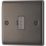 British General Nexus Metal 13A Unswitched Fused Spur  Black Nickel