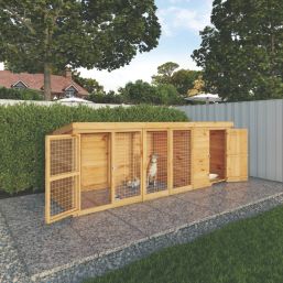Mercia Berkshire 11' x 3' 6" (Nominal) Pent Shiplap T&G Timber Dog Kennel