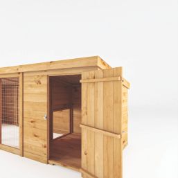 Mercia Berkshire 11' x 3' 6" (Nominal) Pent Shiplap T&G Timber Dog Kennel