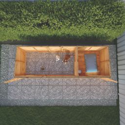 Mercia Berkshire 11' x 3' 6" (Nominal) Pent Shiplap T&G Timber Dog Kennel