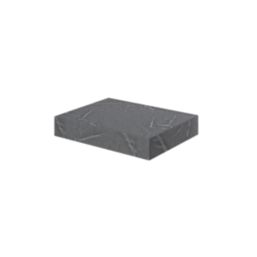 Bologna Grey  Marble Effect MDF Bathroom Vanity Shelf 600mm x 460mm x 100mm