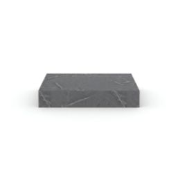 Bologna Grey  Marble Effect MDF Bathroom Vanity Shelf 600mm x 460mm x 100mm