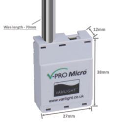 Varilight V-Pro 2-Way LED Micro Dual Push Control In-Line Dimmer