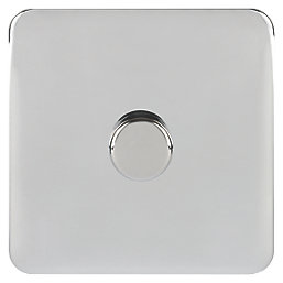 Schneider Electric Lisse Deco 1-Gang 1-Way  Dimmer Switch  Polished Chrome