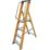 Lyte Fibreglass 1.45m 4 Step Platform Step Ladder With Handrail