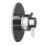 Triton Elina Concealed Single Outlet Thermostatic Chrome Mixer Shower Valve