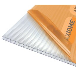 Axiome Twinwall Polycarbonate Roofing Sheet Clear 1050mm x 4mm x 3000mm