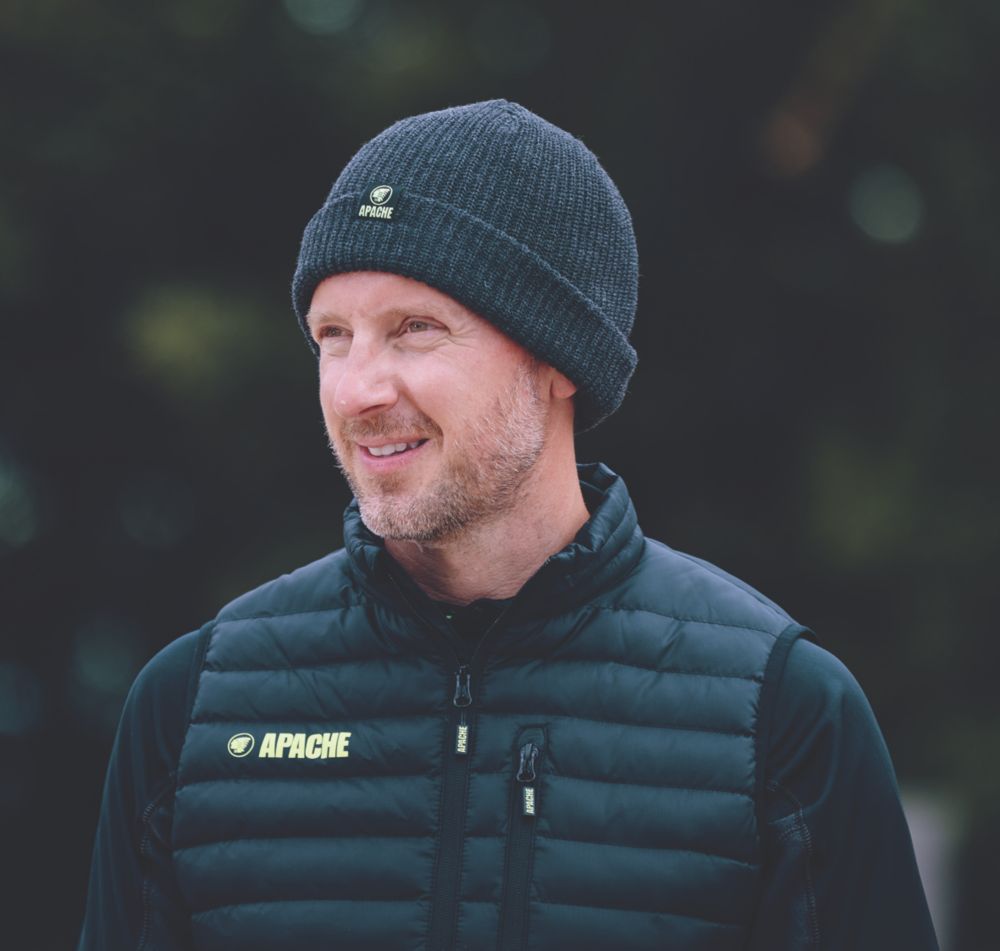 Apache Dawson Beanie Hat Charcoal Grey - Screwfix