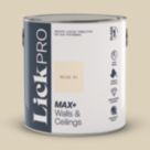 LickPro Max+ 2.5Ltr Beige 01 Eggshell Emulsion  Paint