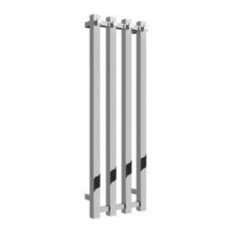 Reina 800mm x 260mm 575BTU Chrome Flat Designer Towel Radiator