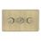 LAP  3-Gang 2-Way LED Dimmer Switch  Antique Brass with Colour-Matched Inserts