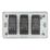 LAP  3-Gang 2-Way LED Dimmer Switch  Antique Brass with Colour-Matched Inserts