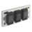 LAP  3-Gang 2-Way LED Dimmer Switch  Antique Brass with Colour-Matched Inserts