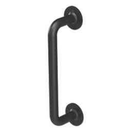 Rothley  Straight Household Steel Grab Rail Matt Black 305mm