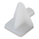 Essentials MDF Flat Shelf Supports White 50 Pack