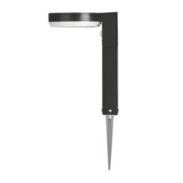 4lite Antheia Outdoor LED Solar-Powered Spike Step Light  With PIR Sensor Black 300lm