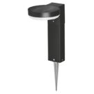 4lite Antheia Outdoor LED Solar-Powered Spike Step Light  With PIR Sensor Black 300lm