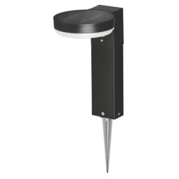 4lite Antheia Outdoor LED Solar-Powered Spike Step Light  With PIR Sensor Black 300lm