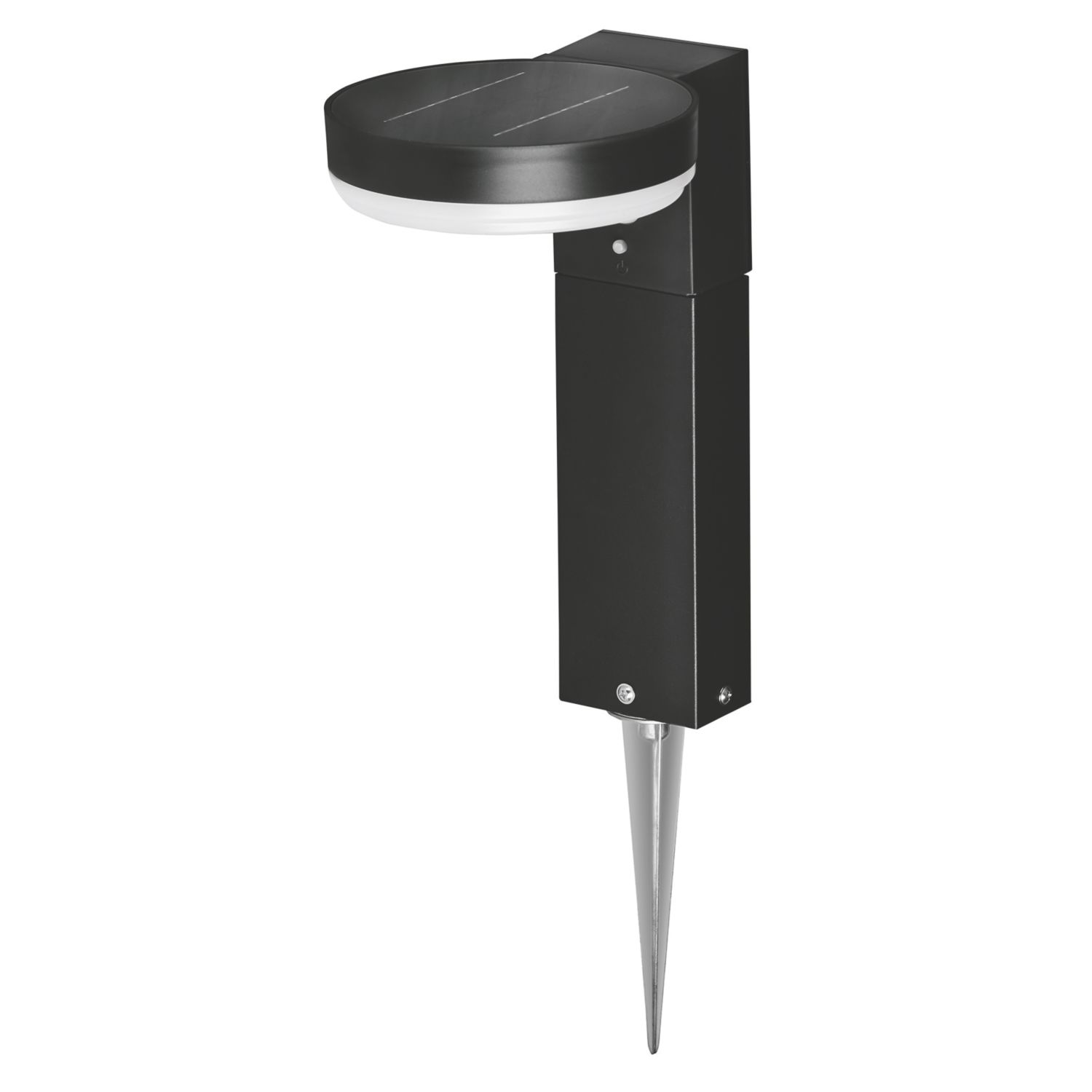 4lite Antheia Outdoor LED Solar-Powered Spike Step Light With PIR Sensor Black 300lm (522VH)