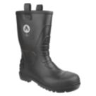 Amblers FS90 PVC Size 4  Black Waterproof Steel Toe Cap Safety Rigger Boots
