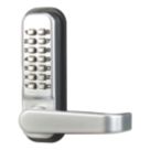 Smith & Locke  Push-Button Lock w/ Handles  37.5mm Silver