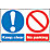 'Keep Clear No Parking' Sign 400mm x 600mm