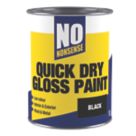 No Nonsense 1Ltr Black Gloss Water-Based Trim Paint