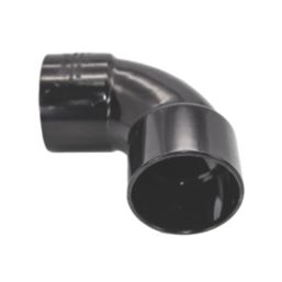 FloPlast Solvent Weld Waste Bend 92.5° Black 40mm 5 Pack