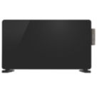 TCP  2000W Electric Portable or Wall-Mounted Glass Convector Panel Heater Black