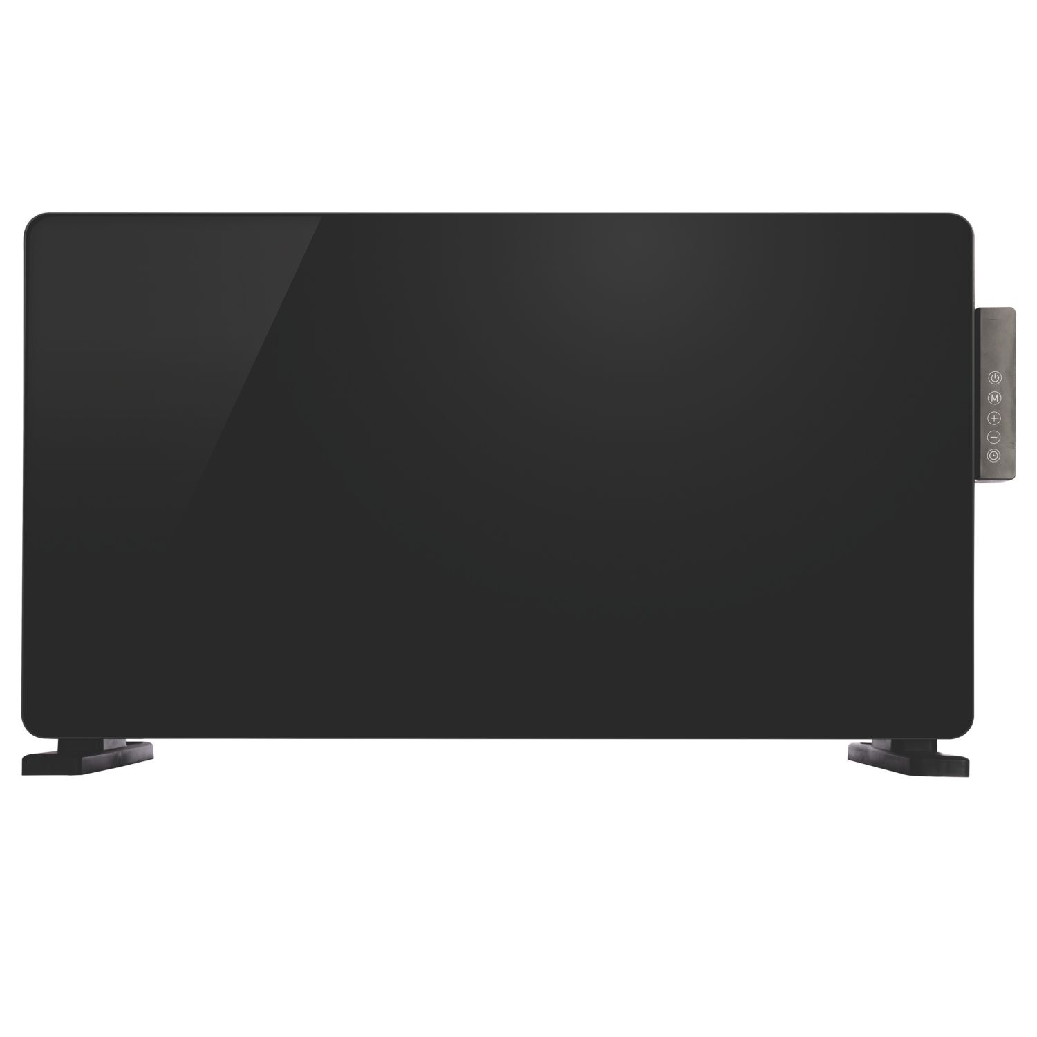 TCP 2000W Electric Portable or Wall-Mounted Glass Convector Panel Heater Black (523AC)