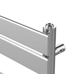 Flomasta Flat Bar 800mm x 500mm 785BTU Chrome Vertical Designer Radiator