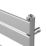 Flomasta Flat Bar 800mm x 500mm 785BTU Chrome Vertical Designer Radiator