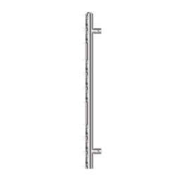 Flomasta Flat Bar 800mm x 500mm 785BTU Chrome Vertical Designer Radiator