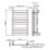 Flomasta Flat Bar 800mm x 500mm 785BTU Chrome Vertical Designer Radiator
