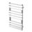 Flomasta Flat Bar 800mm x 500mm 785BTU Chrome Vertical Designer Radiator