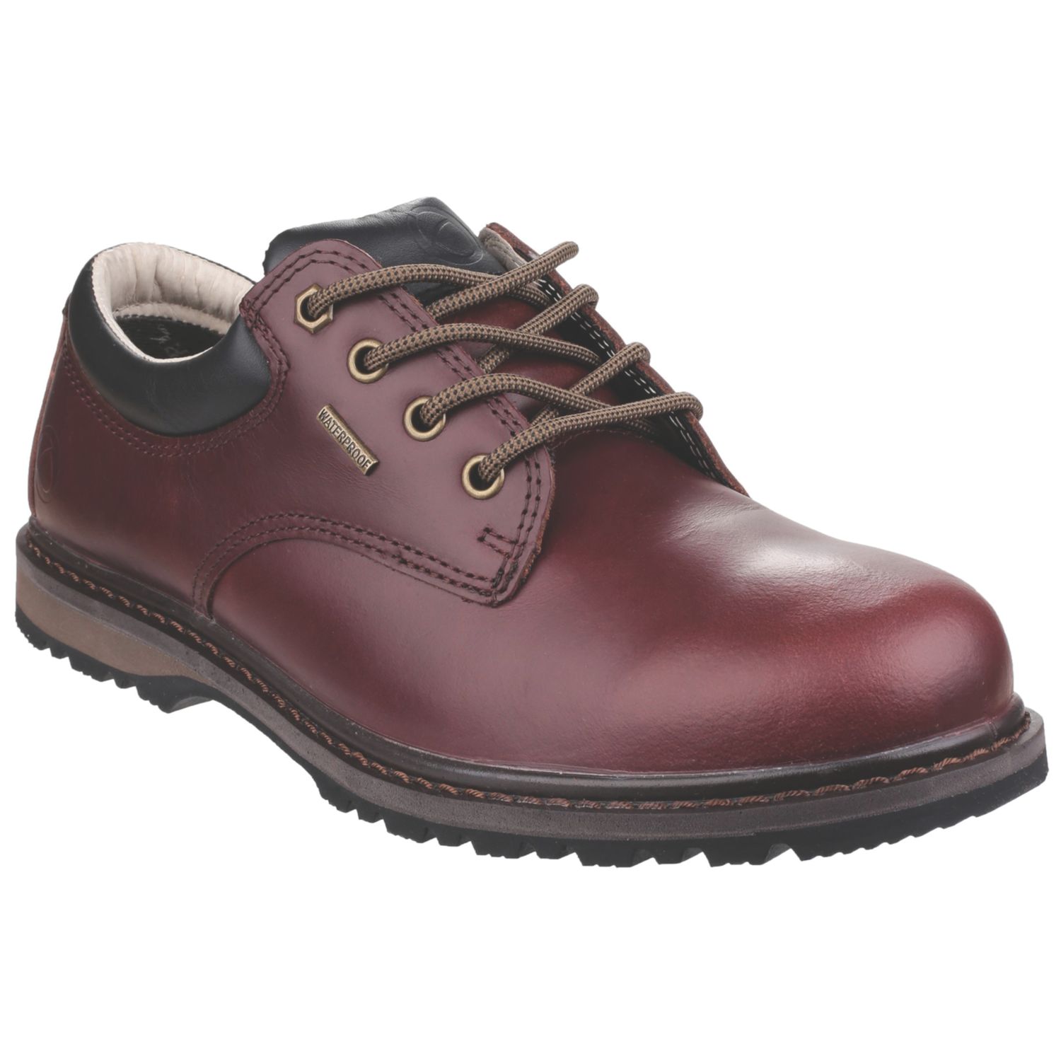 Cotswold Stonesfield Size 7 Maroon Waterproof Non Safety Shoes (523AN)