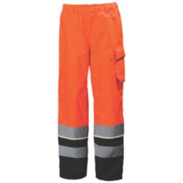 Helly Hansen UC-ME Waterproof Hi Vis Trousers Orange / Ebony 31.5" W 31.5" L
