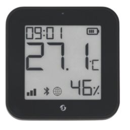 Shelly BLU Black Humidity & Temperature Display