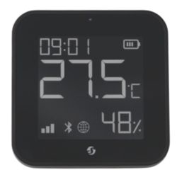 Shelly BLU Black Humidity & Temperature Display