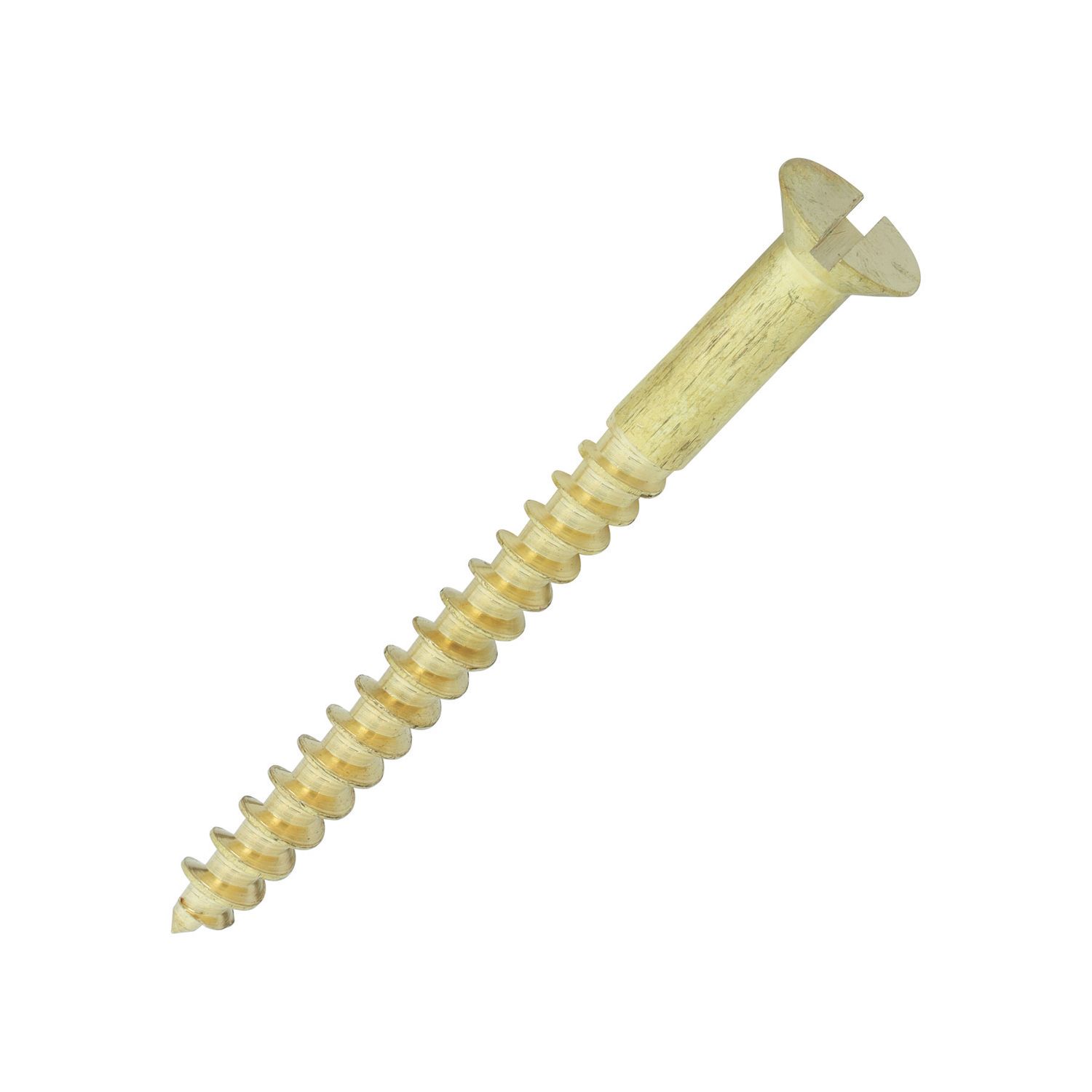 Timco Slotted Countersunk Self Tapping Wood Screws 12ga x 2 1/2" 100 Pack (523KF)
