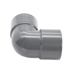 FloPlast Solvent Weld Waste Bend 90° Anthracite Grey 32mm 5 Pack