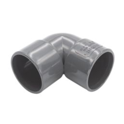 FloPlast Solvent Weld Waste Bend 90° Anthracite Grey 32mm 5 Pack