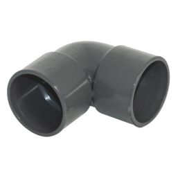 FloPlast Solvent Weld Waste Bend 90° Anthracite Grey 32mm 5 Pack