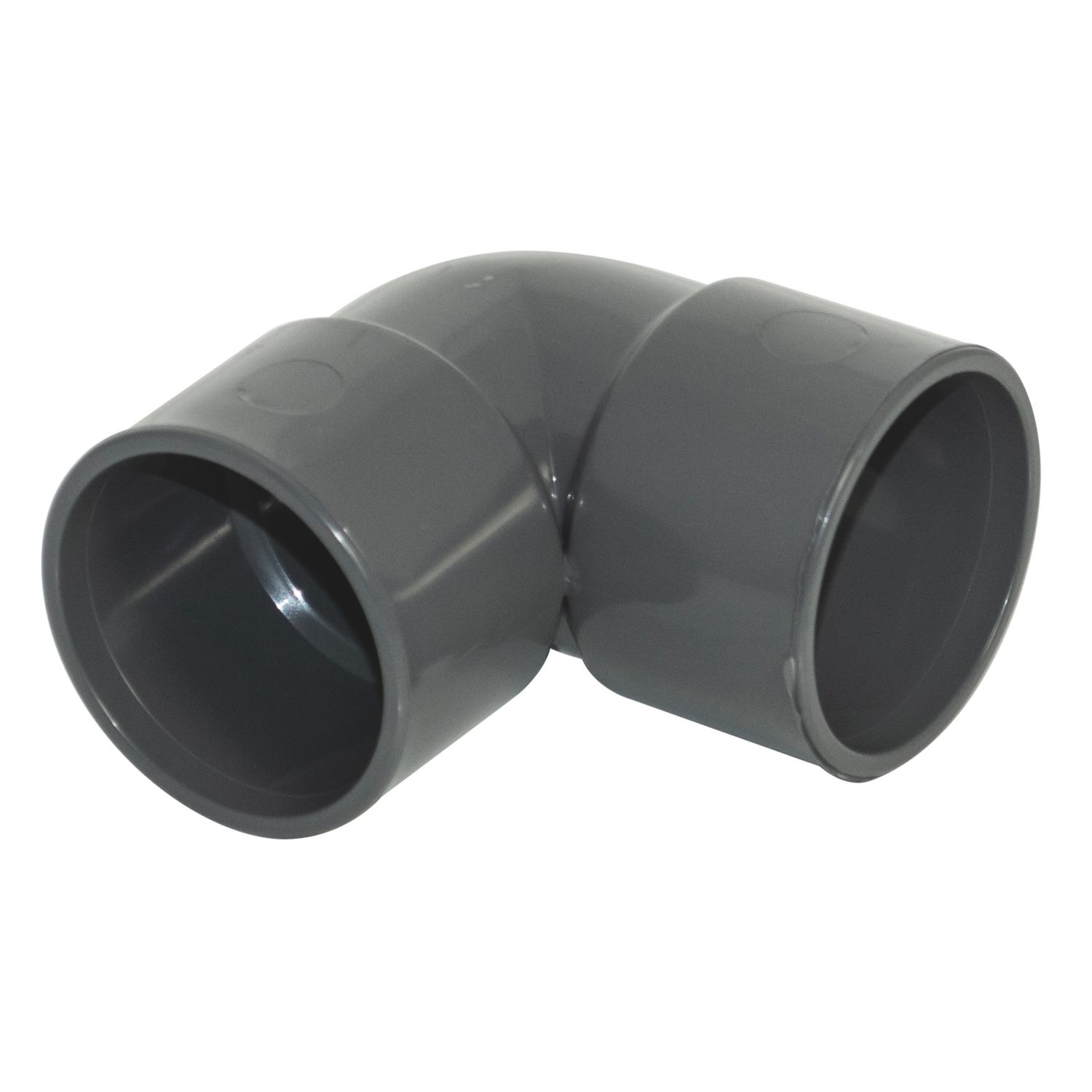 FloPlast Solvent Weld Waste Bend 90° Anthracite Grey 32mm 5 Pack (523KJ)