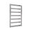 Reina 813mm x 550mm 691BTU Chrome Flat Designer Towel Radiator