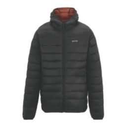 Regatta Marizion  Hooded Jacket Black/Burnt Henna Small 37-38" Chest
